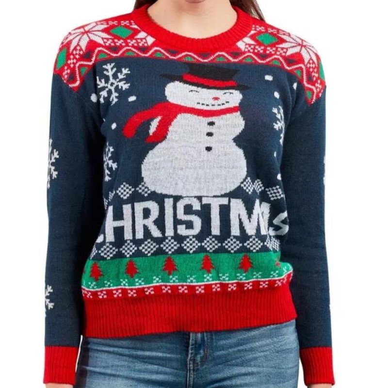 Stokenagykereskedelem-elég vidám pulóver kötött családi pár karácsonyi pulóver